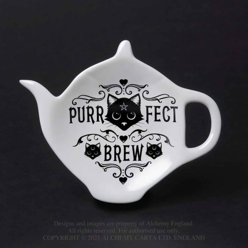 Alchemy - Purrfect Brew Teebeutelablage - Weiß/Schwarz